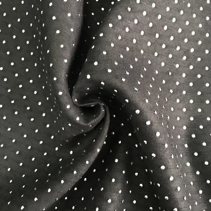Woven Suede With Polka